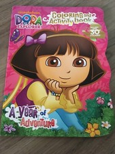 Dora the Explorer Coloring  Activity Book A Year of Adventure w/ Stickers NEW