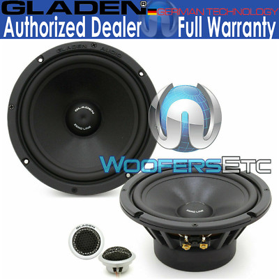GLADEN ZERO PRO 165.2 DC ACTIVE 6.5'' 150W RMS COMPONENT SPEAKERS TWEETERS NEW