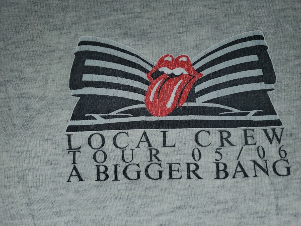 ROLLING STONES A Bigger Bang 2005/06 Local Crew T-SHIRT