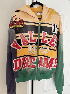 Valley Dreams Multicolor Full-Zip Fleece Hoodie Appliqué Graphic