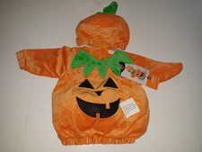 Baby Pumpkin Halloween Costume Pullover Top with Hat 6-12 Months Hyde  EEK NEW