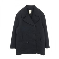 HERMES pea coat cashmere Navy 40 Used Women