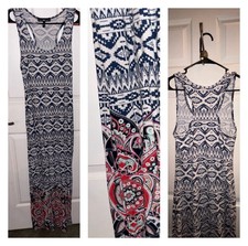Derek Heart Women’s Med Summer Maxi Dress Tank Racerback Soft Jersey Sleeveless