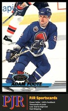 Adam Foote 1993-94 Stadium Club #496 Quebec Nordiques