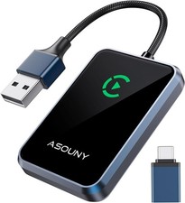   Asouny Wireless Carplay Adapter Converts Wired to Wireless iPhone iOS 10 