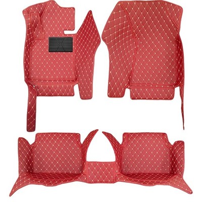 Car Floor Mat For BMW X6 E71 2007-2014 Car Carpet Full Set wine Red