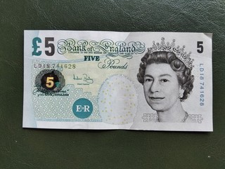 Bank of England billet 5 Pounds 2002 en Sup