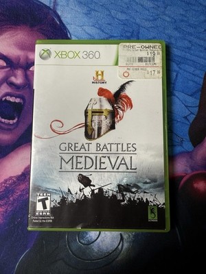Great Medieval Battles History Channel (Microsoft Xbox 360, 2011) CIB Complete 