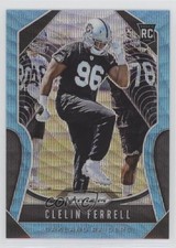 2019 Panini Prizm Rookies Blue Wave Prizm 160/199 Clelin Ferrell #316 00jz