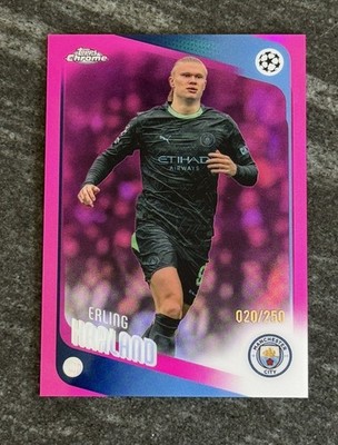 Erling Haaland 2025-26 Topps Chrome UEFA True Pink Refractor /250 🇳🇴 