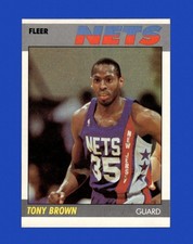 1987-88 Fleer Set-Break # 14 Tony Brown NM-MT OR BETTER *GMCARDS*