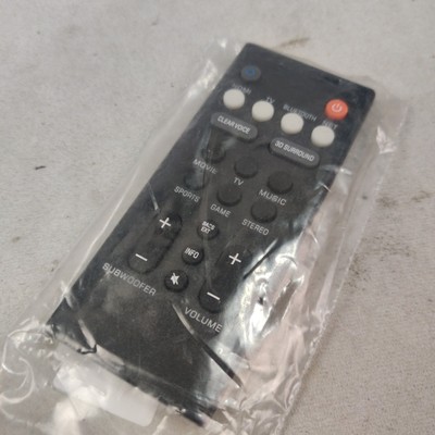 Replacement Yamaha VCQ91400 Sound Bar Remote YAS-109, YAS-209, ATS-1090 ATS-2090