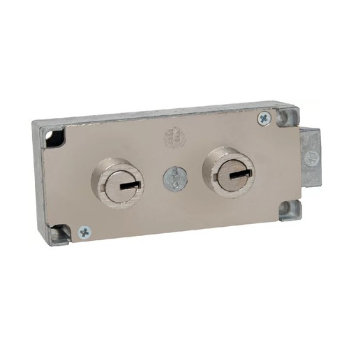 BULLSEYE 7737DLN-NI Safe Deposit Lock Lefebure Group, Neutral, Double