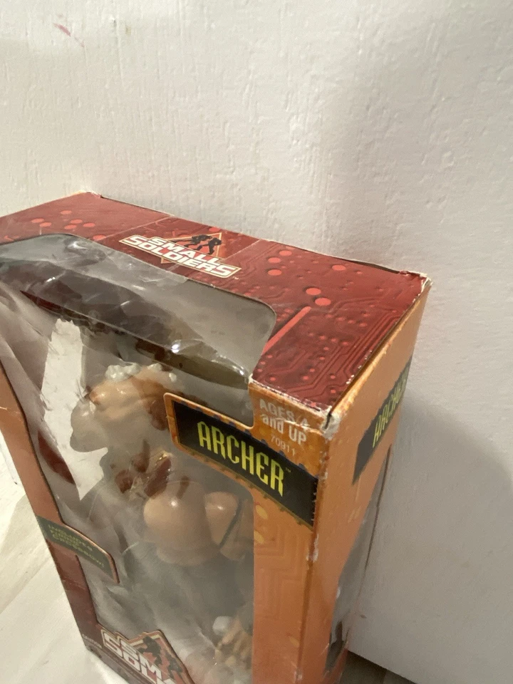 Boneco pequeno soldado arqueiro posável gorgonita vintage RARO NOVO 1998 12 polegadas - Imagem 3 de 4