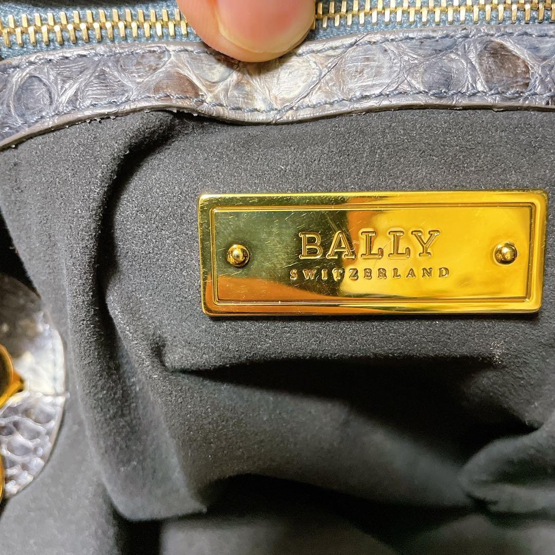 BALLY One Shoulder Bag VALUMY E Python Leather Br… - image 14