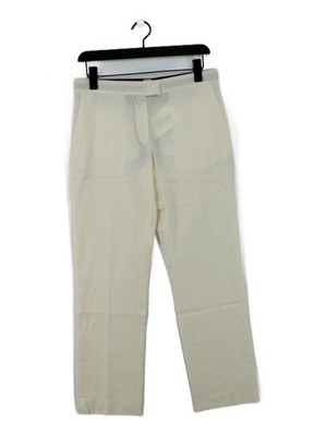 Paul Smith Damen Hose UK 12 Weiß Wolle Neu Mit Etikett