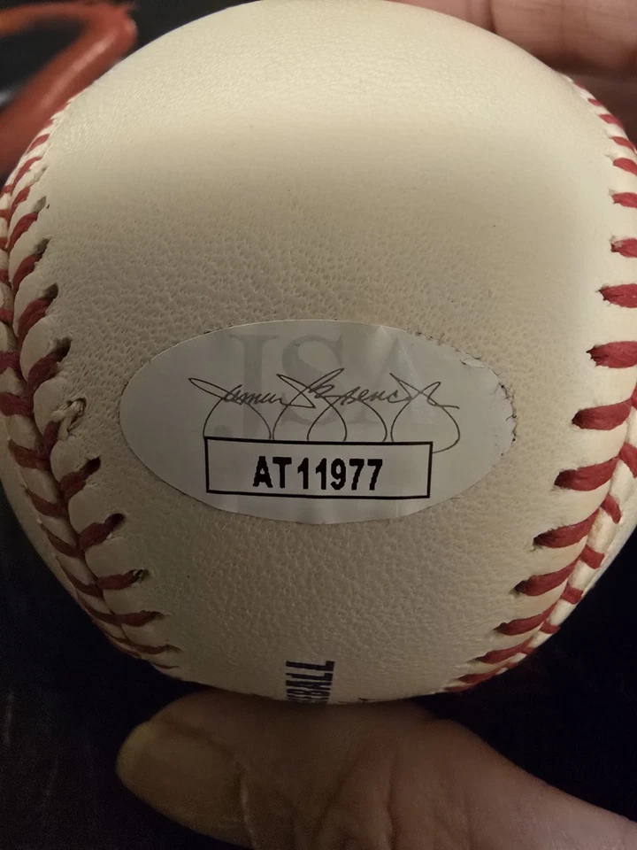Don Newcombe Autograph Signed Baseball Ball Brooklyn Dodgers 49 NL ROY COA - Image 2 of 4