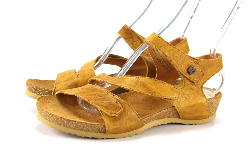 Think Gr.41 Damen Sandalen Sandaletten Slipper Leder Sommer WIE NEU R 452 - Bild 2 von 4