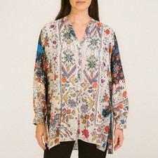 Johnny Was Miya Silk Blouse Medium