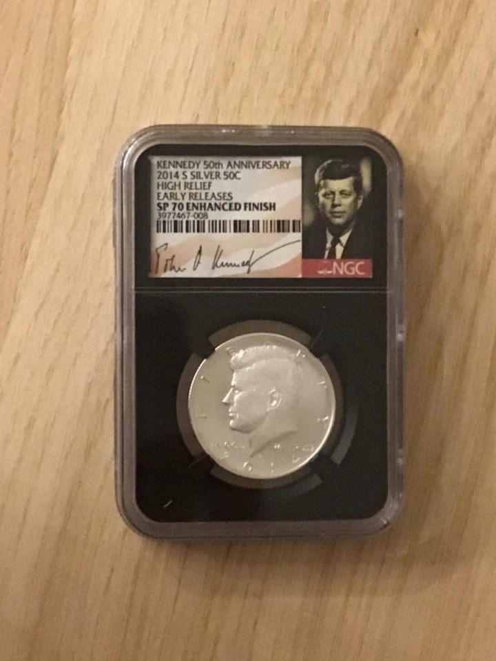 2014 W REVERSE PROOF SILVER KENNEDY NGC PR70 SP70 50TH ANNIVERSARY 4 COIN SET - Image 3 of 4