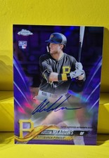 2018 Topps Chrome - Rookie Autographs Austin Meadows Purple Refractor #22/250