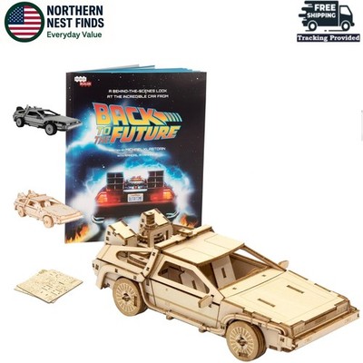 No Glue Needed Back to The Future DeLorean 3D Puzzle - Craft Your Time Machine!