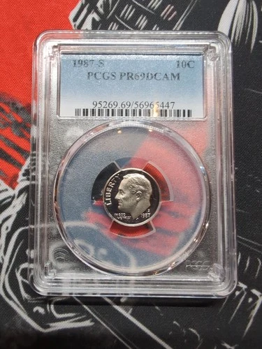 1987 S 10C Roosevelt Dime Proof PCGS PR69DCAM