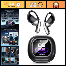 Real-Time AI Translation Earbuds, 144 Languages, Bluetooth 5.4, Open-Ear Comfort