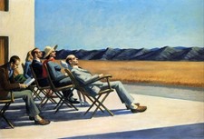 Dipinto olio su tela firmato Edward Hopper 16x24 in realismo..