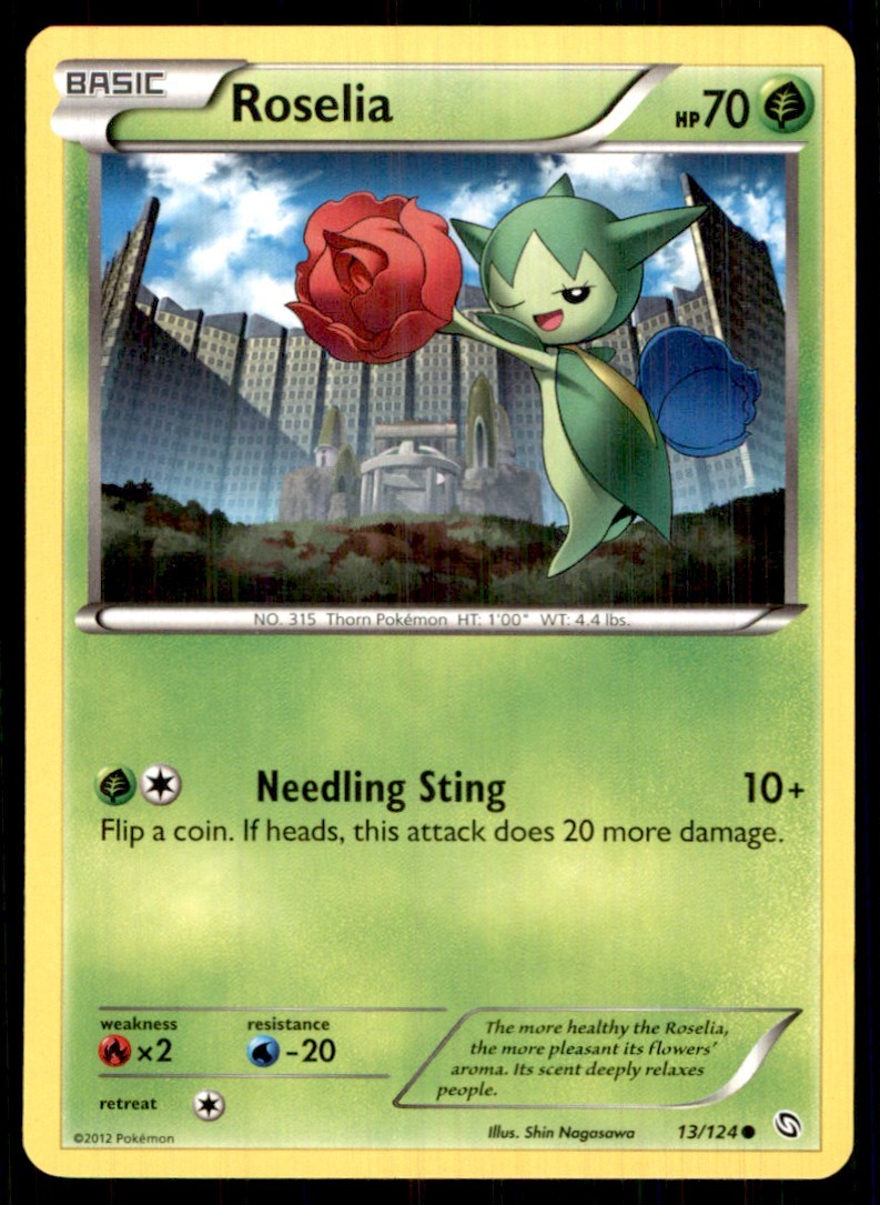 2012 Black & White - Dragons Exalted Roselia Basic/Common #13