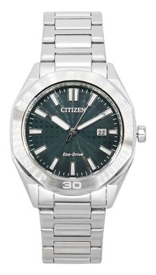 Citizen Eco-Drive Edelstahl Grün Zifferblatt BM7630-80X 100M Herrenuhr