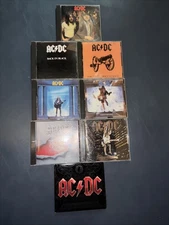 AC/DC 8 CD Lot-Back In Black/HIGHWAY TO HELL/For Those/Who Made Who/Razors Edge