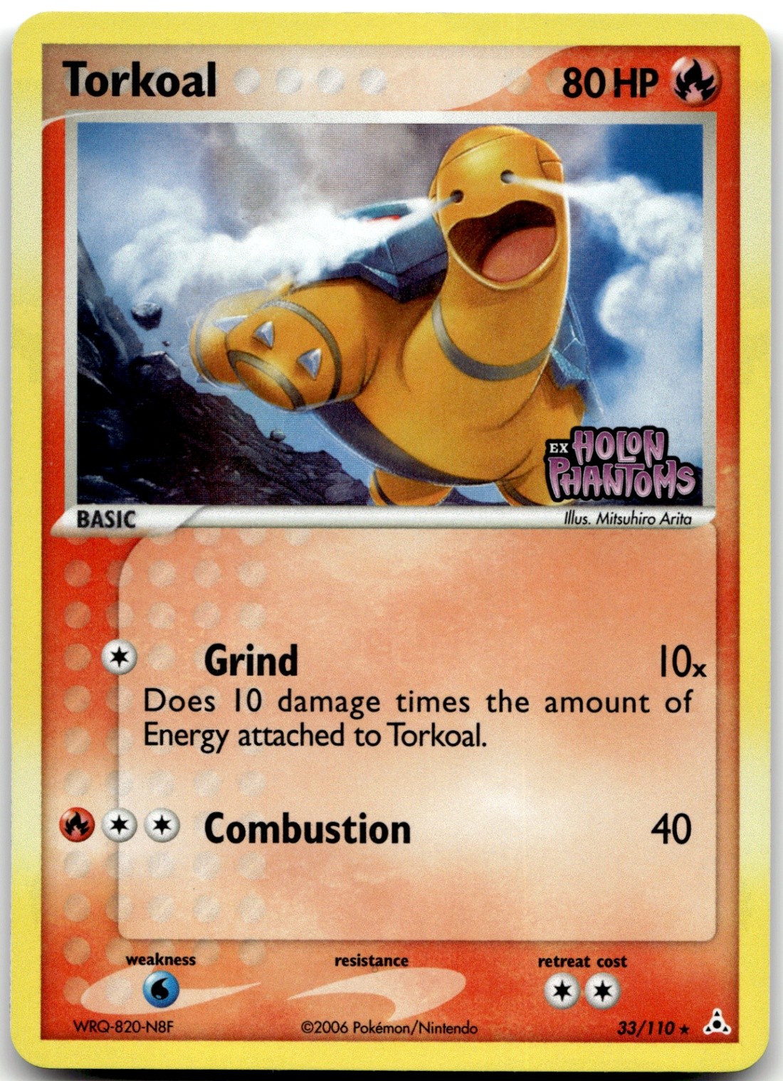 Torkoal 33/110 Reverse Holo Holon Phantoms Pokemon Card NM