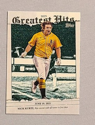 2026 Topps Series 1 #GH-23 Nick Kurtz Greatest Hits Oakland