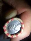 WHEAT PENNY ROLL WITH A BU 1943-S STEEL WHEAT PENNY SHOWING