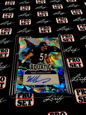 2025 Leaf Signature Series Mike Singletary Aquatic Cracked Ice Auto 1/1 Bears