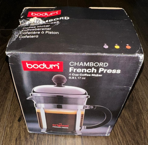 Bodum 17 oz Chambord French Press Caffettiera, Vetro Borosilicato ad Alto Calore - Foto 3 di 4