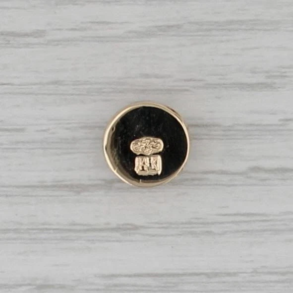 Old Victoria Ruby Flowers Slide Bracelet Charm 14k Yellow Gold Vintage - Image 2 of 4