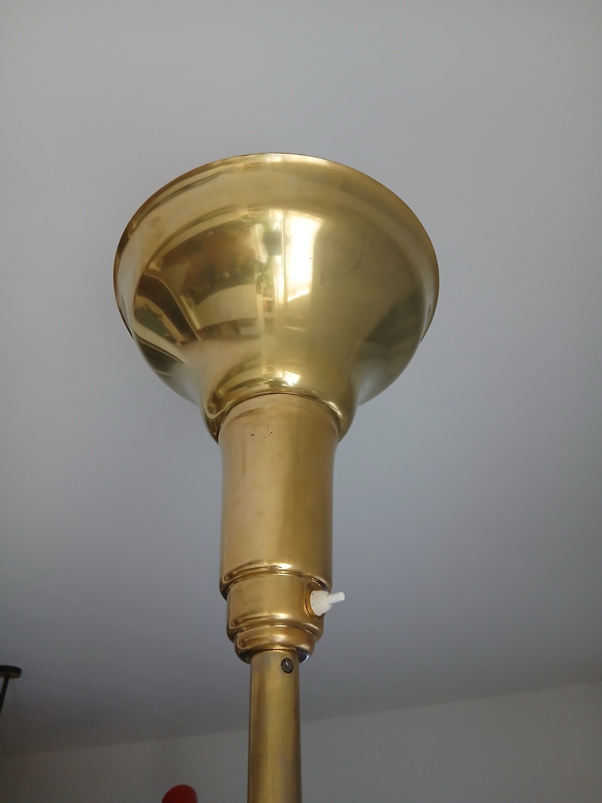 Bella Lampada Da Terra "LUMINETOR" anni '30/'40 Interamente In Ottone