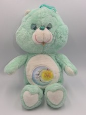 Care Bears Bedtime Bear 17" 1983 Stuffed Plush Original by Kenner Moon And Star