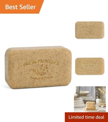 Indulge with Artisanal Shea Butter Soap - Honey Almond Scent, 5.3 Ounce Bar