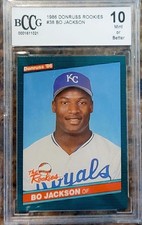 1986 Donruss Bo Jackson RC Rookie BCCG 10 MINT OR BETTER Beckett Collectors Club