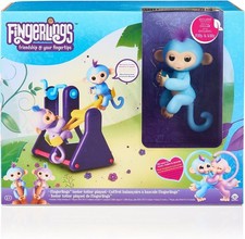 Fingerlings Playset See-Saw with 2 Fingerlings Baby Monkey Toys Willy  Milly