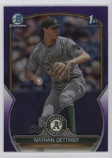 2023 Bowman Draft Chrome Purple Refractor /250 Nathan Dettmer #BDC-146 11oq