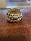 Premier Designs Sterling Silver Wide Band Ring Size 6 — photo 1