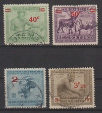 Congo - 1931 - COB 159/61A - SCOTT 136/8 + 157 - Used -