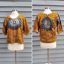 African Shirt Homemade Kenti African Print Blouse Double Wax Block