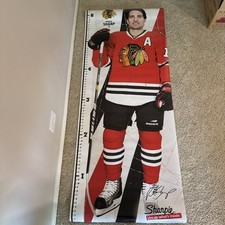 Patrick Sharp Life Sized Poster Chicago Blackhawks Orig Stanley Cup RARE HTF