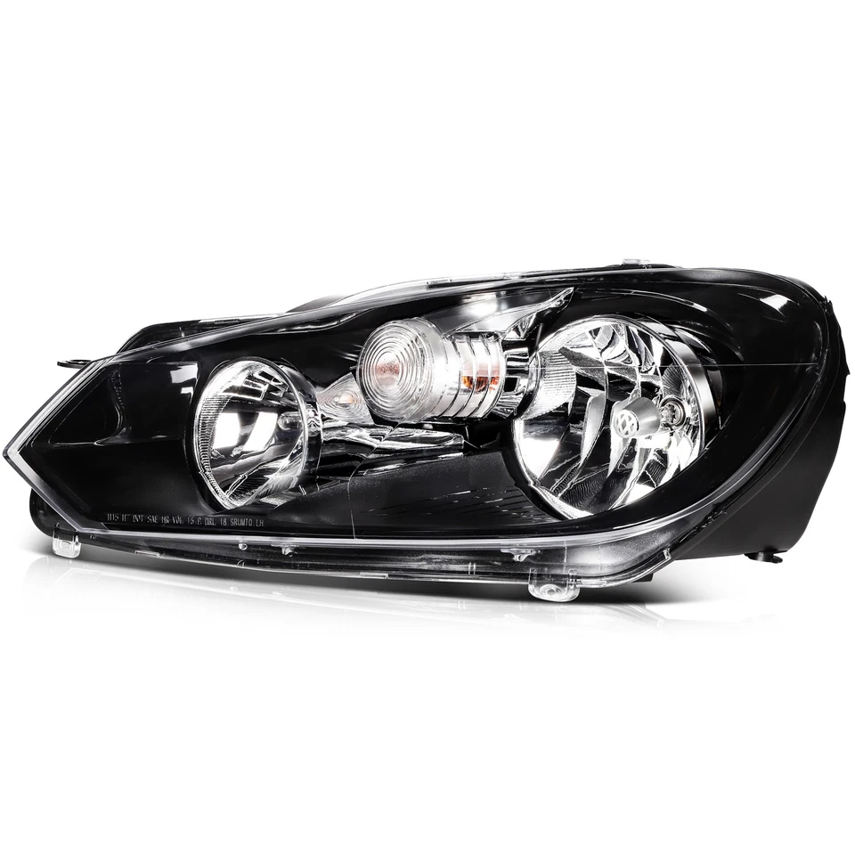 Pair Headlights Assembly For Volkswagen GTI Golf Jetta Sportwagen MK6 2010-2014 Foto 2 de 4