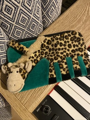 Jellycat Giraffe Zip Top Purse 1999 Retired Vintage